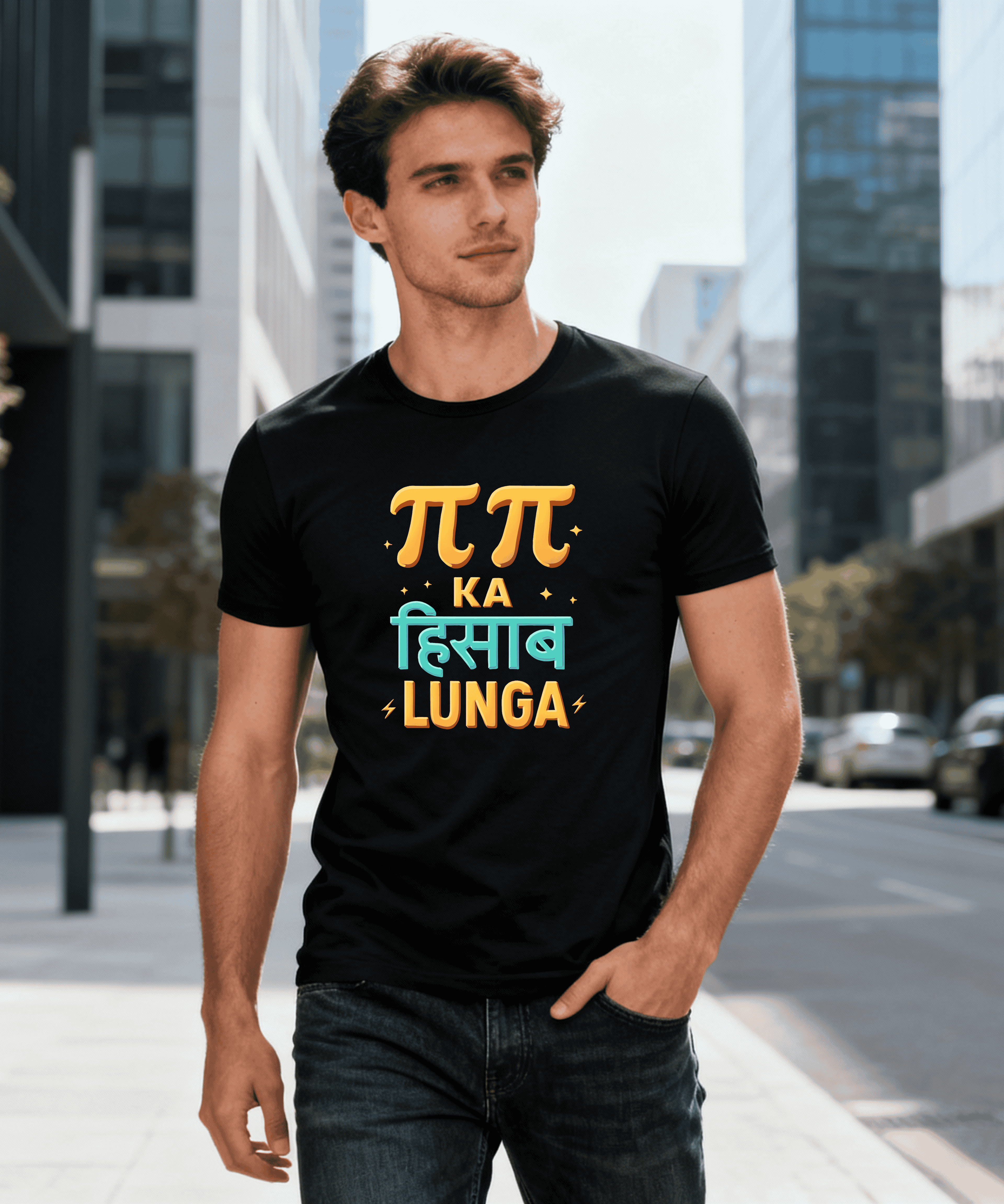 Classic Unisex  Pie Pie Ka Hisaab Lunga Tee