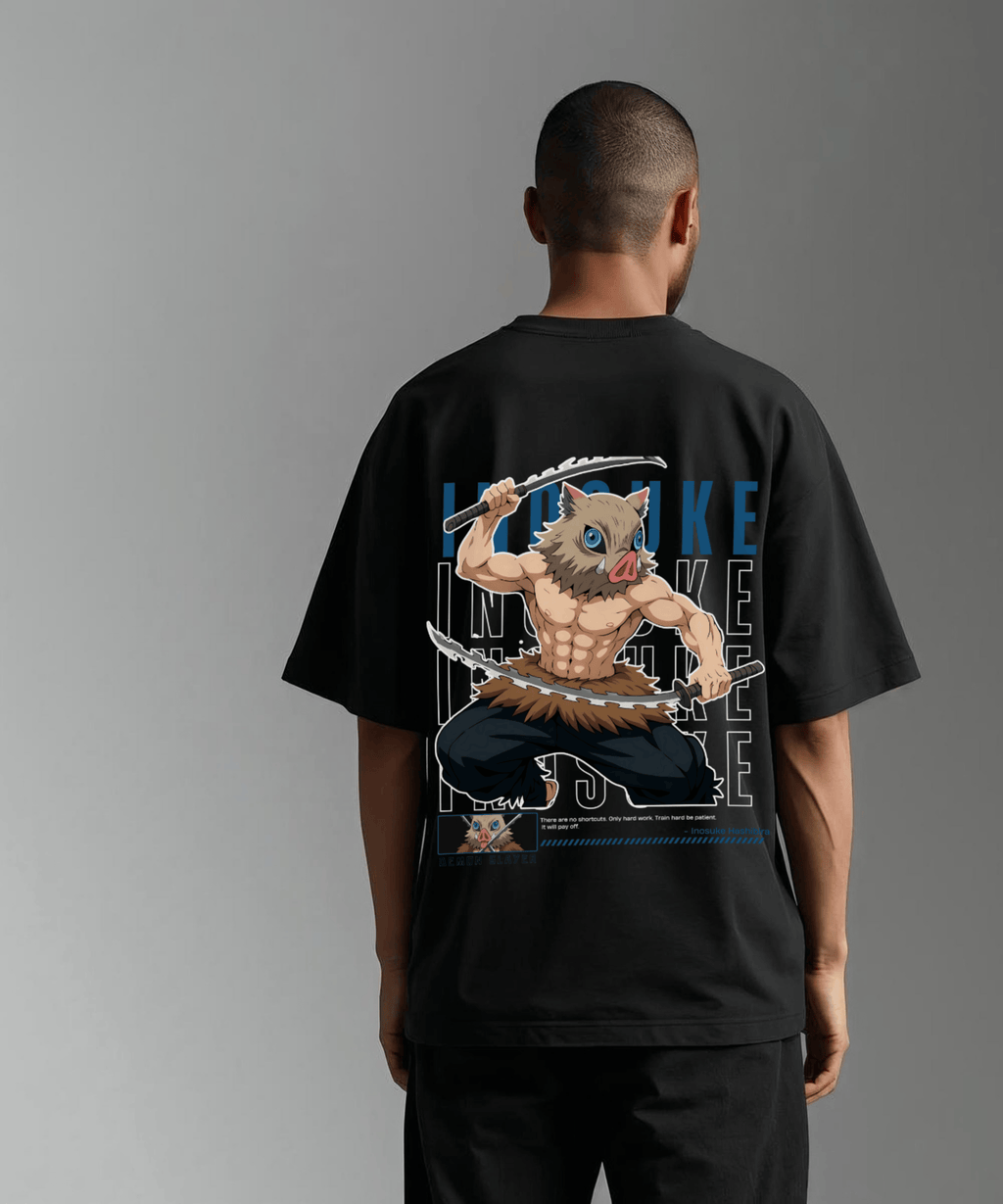 Oversized Unisex Standard Tee-Inosuke Demon Slayer Edition