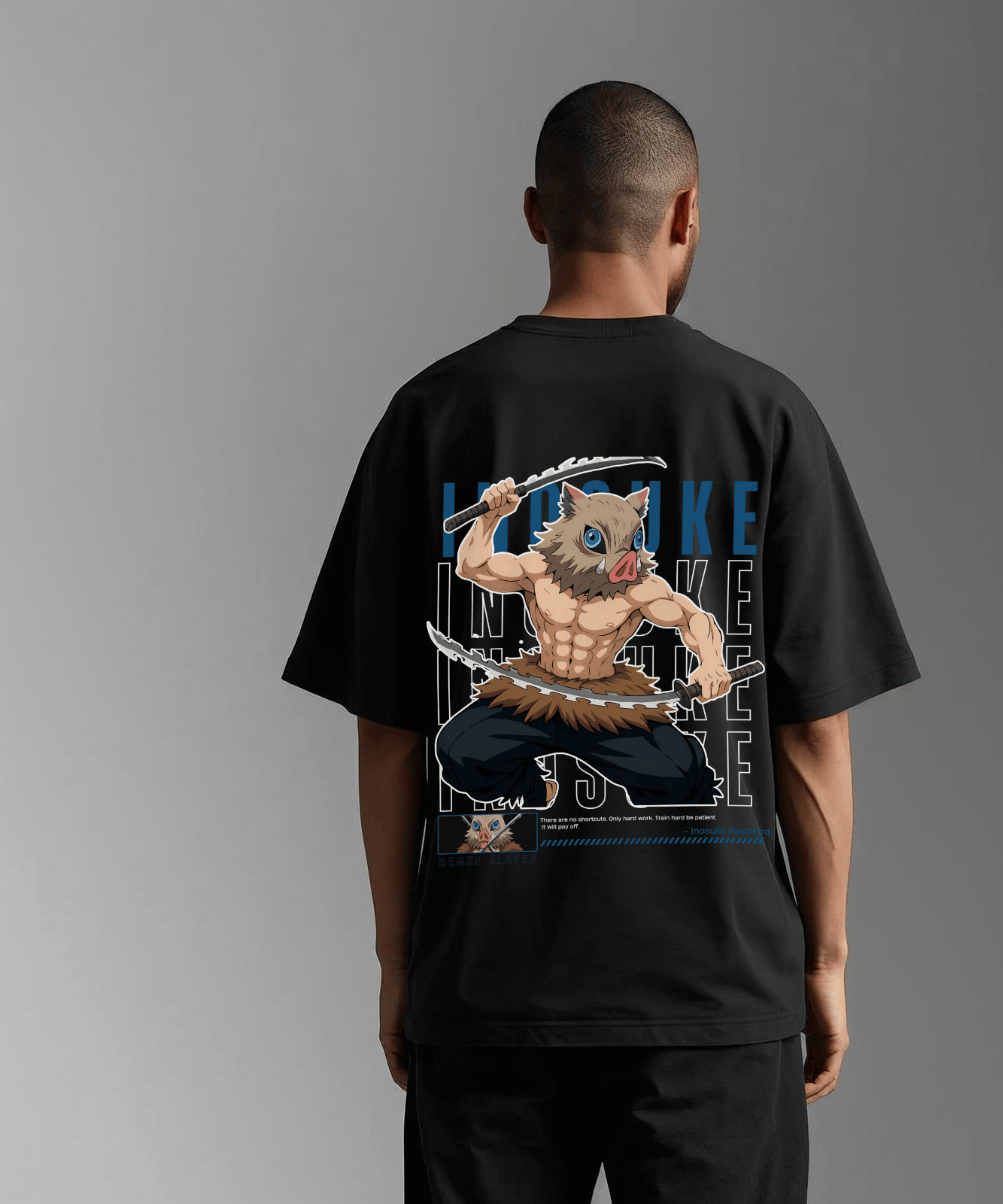 Oversized Unisex Standard Tee-Inosuke Demon Slayer Edition