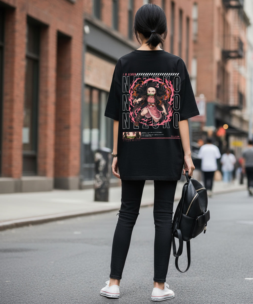 Oversized Unisex Standard Tee-Nezuko Demon Slayer Edition
