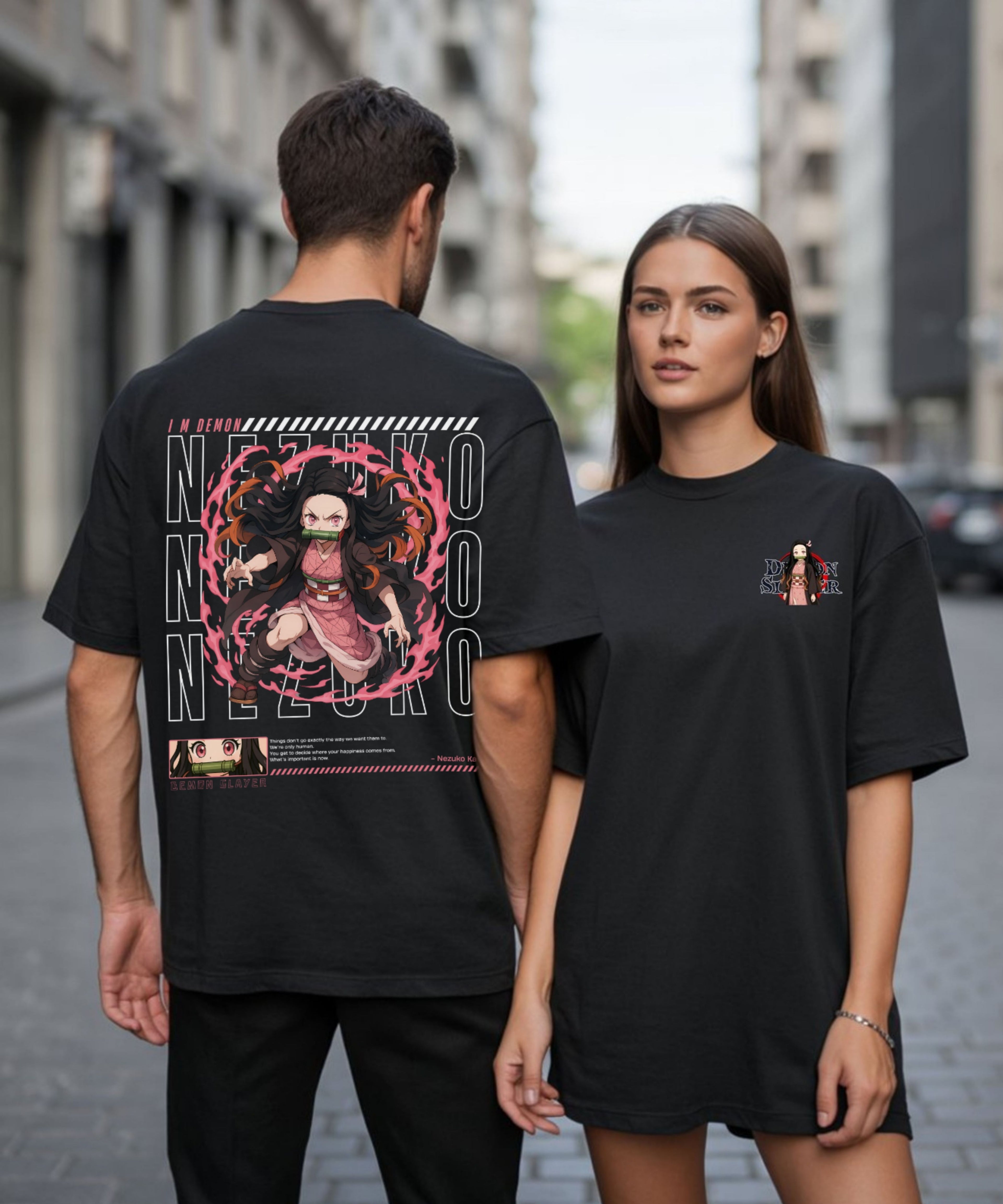Oversized Unisex Standard Tee-Nezuko Demon Slayer Edition