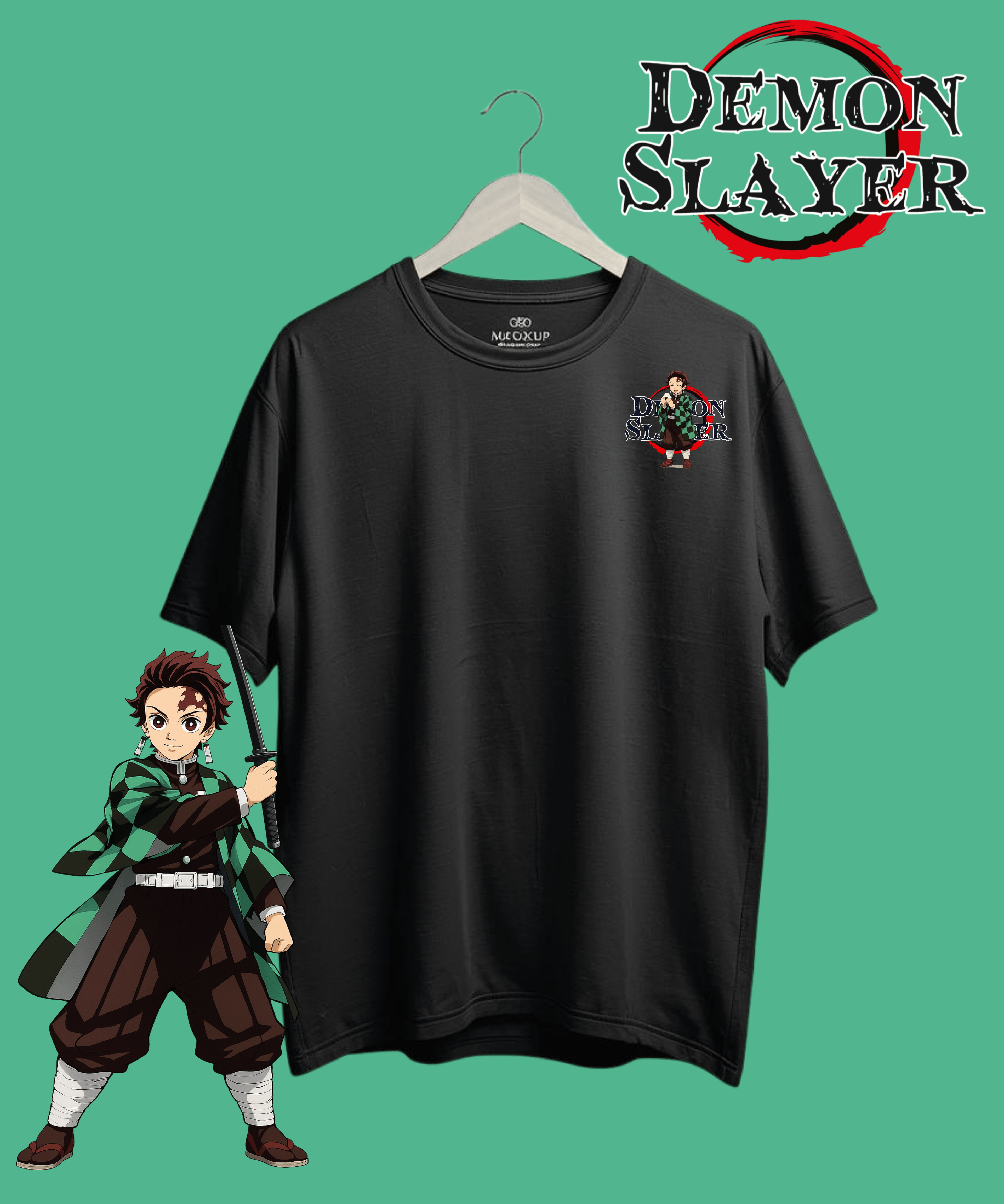 Oversized Unisex Standard Tee-Tanjiro Demon Slayer Edition