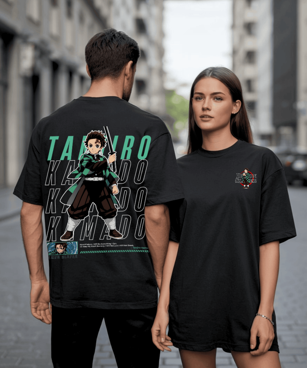 Oversized Unisex Standard Tee-Tanjiro Demon Slayer Edition