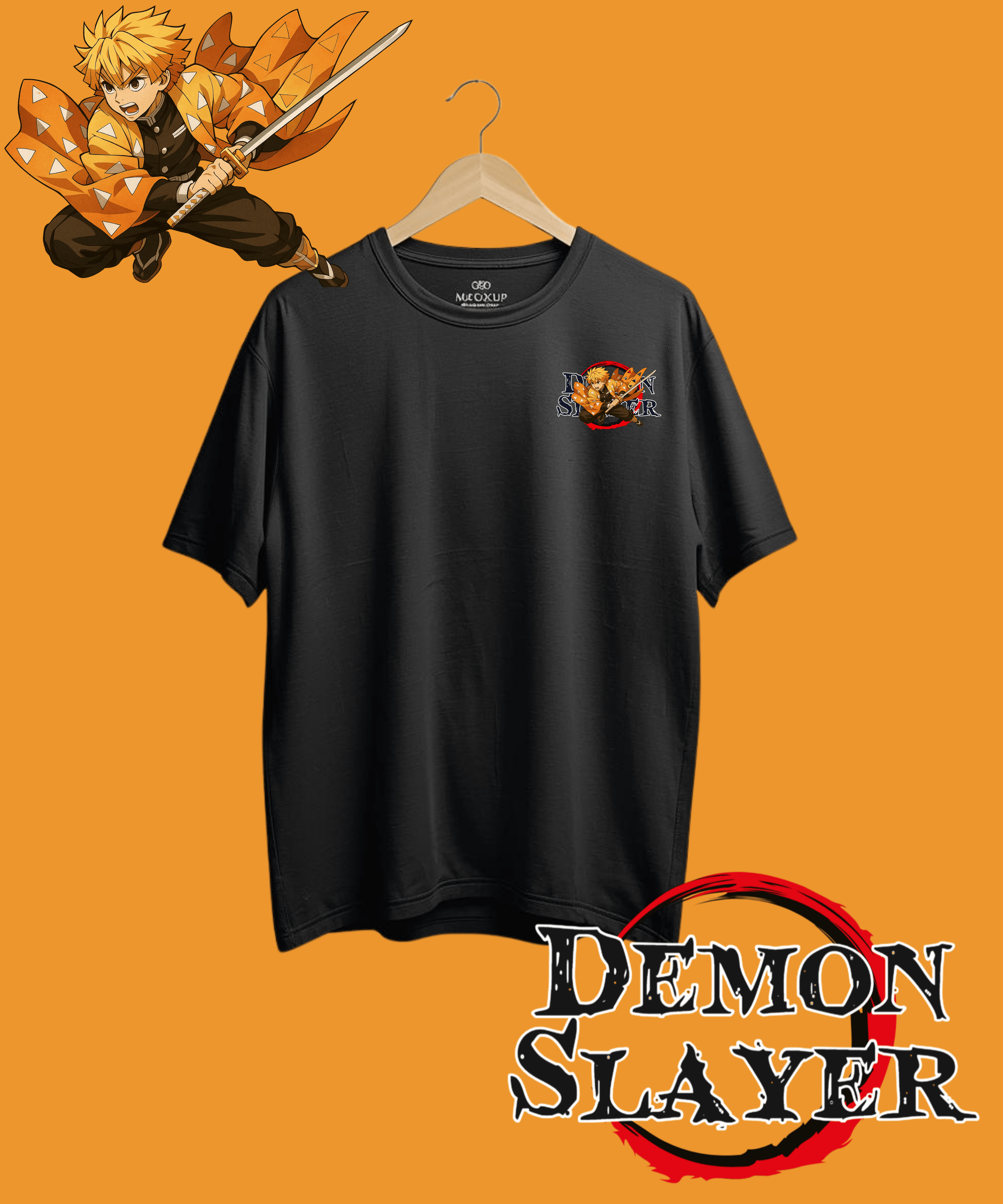 Oversized Unisex Standard Tee-Zenitsu Demon Slayer Edition